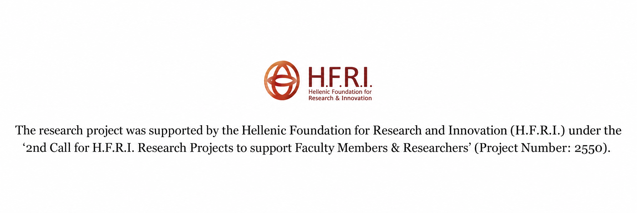 The research project was supported by the Hellenic Foundation for Research and Innovation (H.F.R.I.) under the 2nd Call for H.F.R.I. Research Projects to support Faculty Members & Researchers — Project Number: 2550.
